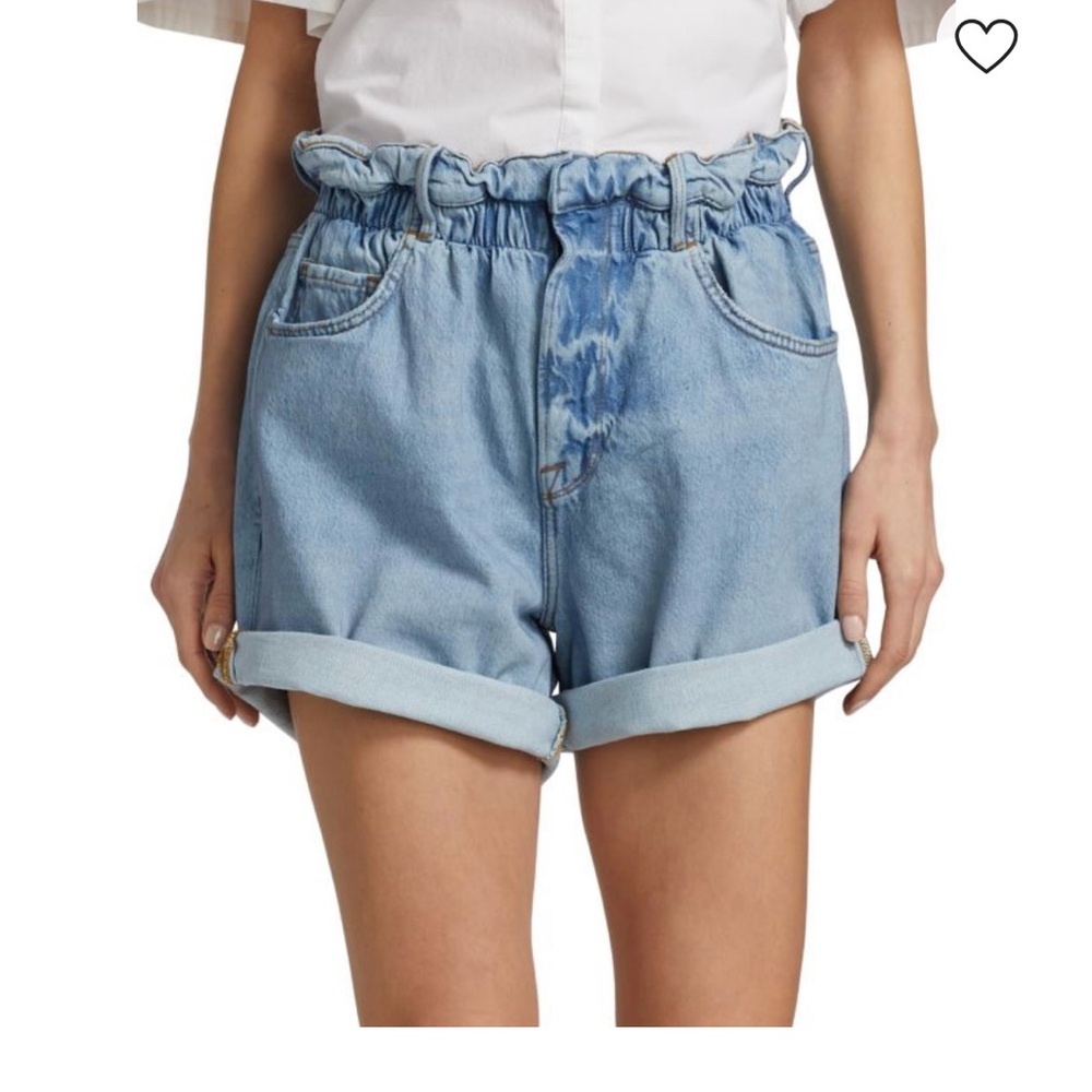 Frame Paper Bag Denim Shorts